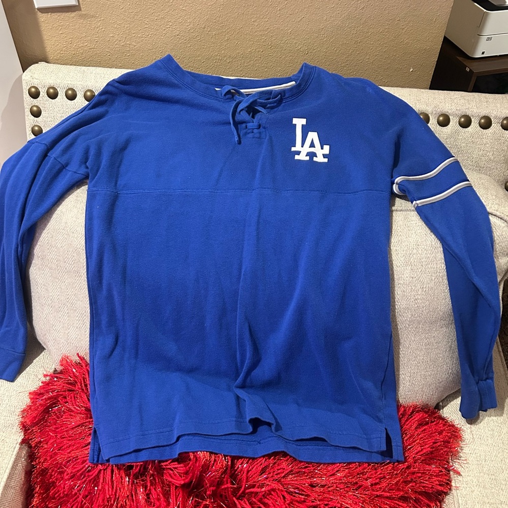 PINK Victoria's Secret Blue Crew Neck Sweater